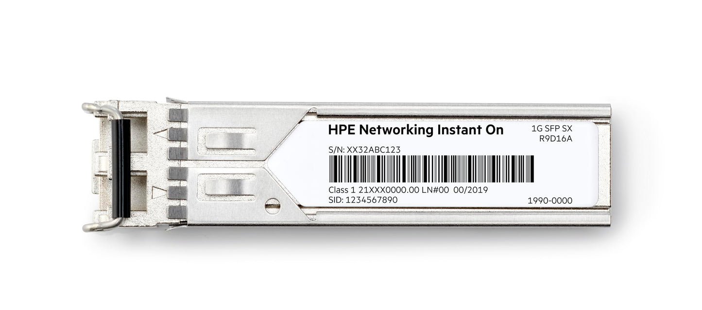 HPE Networking Instant On 1G SFP LC SX Transceiver for Connections Up to 500 Meters (R9D16A)