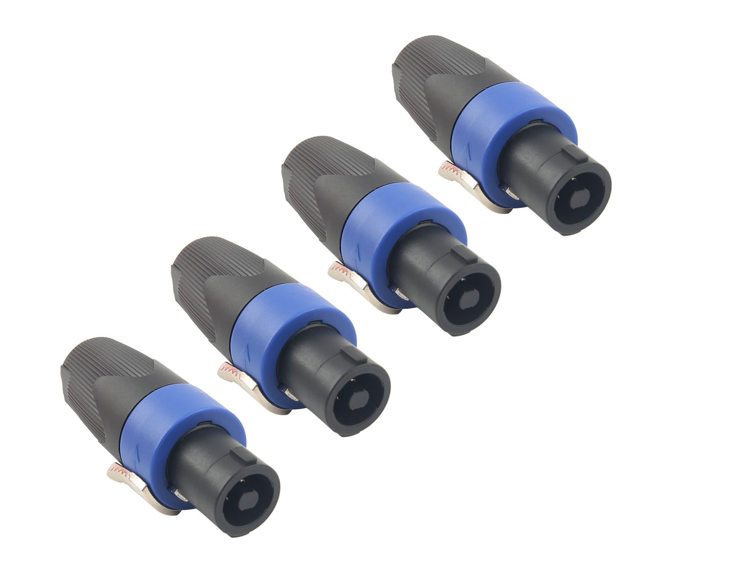 Devinal Professional SpeakOn Speaker Adapter Connectors 4 Pole Plug Twist Lock Compatible with Neutrik Speakon NA4LJ, NA4LJX, NL4MP, NL4MPR, NL4FC