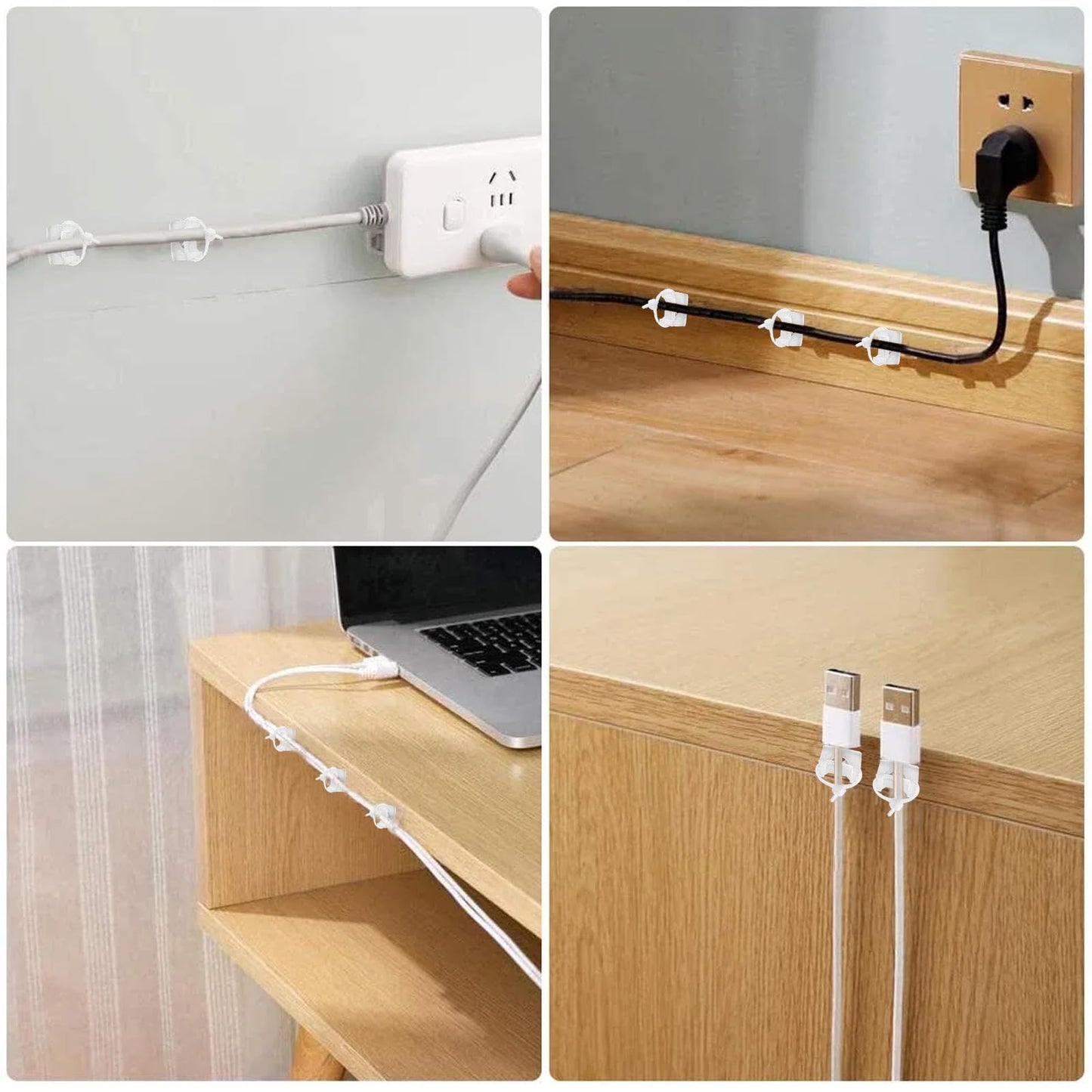 GGFOXLEW 100Pcs Cable Zip Tie Mounts Kit, 0.9in Plastic Zip Ties with Screw Hole, White Zip Tie Anchors, Sturdy Zip Tie Mounting Squares Base