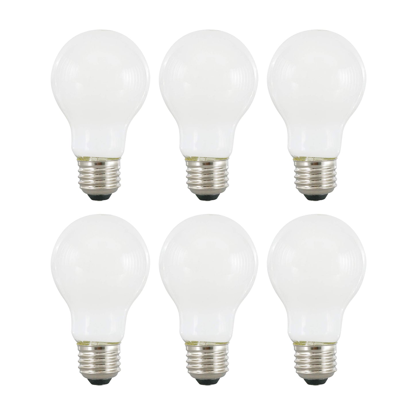 SYLVANIA LED TruWave Natural Series A19 Light Bulb, 60W Equivalent, Efficient 8W, Dimmable, 800 Lumens, Frosted, 5000K, Daylight - 6 Pack (40815)