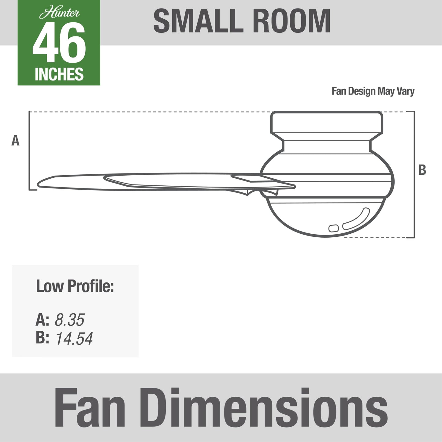 Hunter Fan 46 inch Contemporary Ceiling Fan with Light in Premier Bronze (Renewed) (Fresh White)