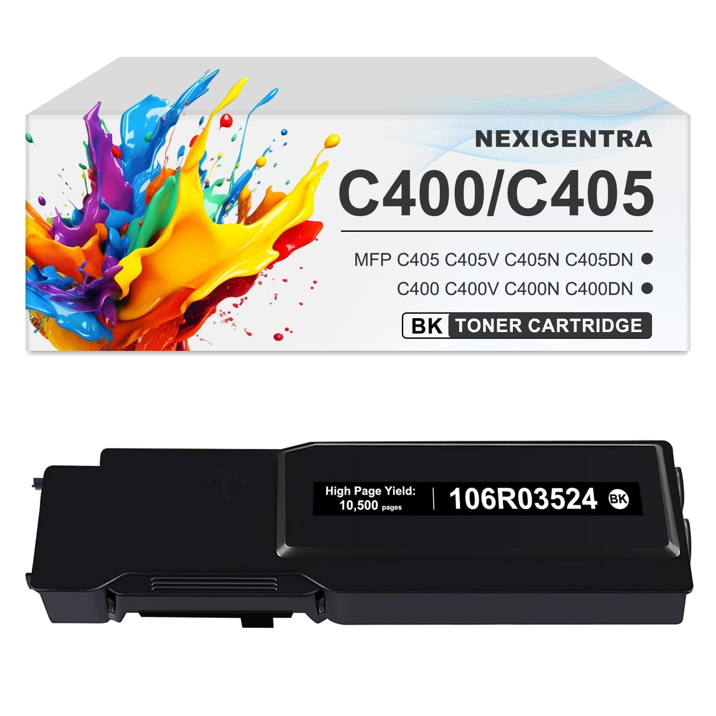 VersaLink C400 C405 106R03524 Toner Cartridge Black High Yield Compatible for Xerox Versa Link C400 C400D C400DN C405 C405N C405DN Printer (10,500