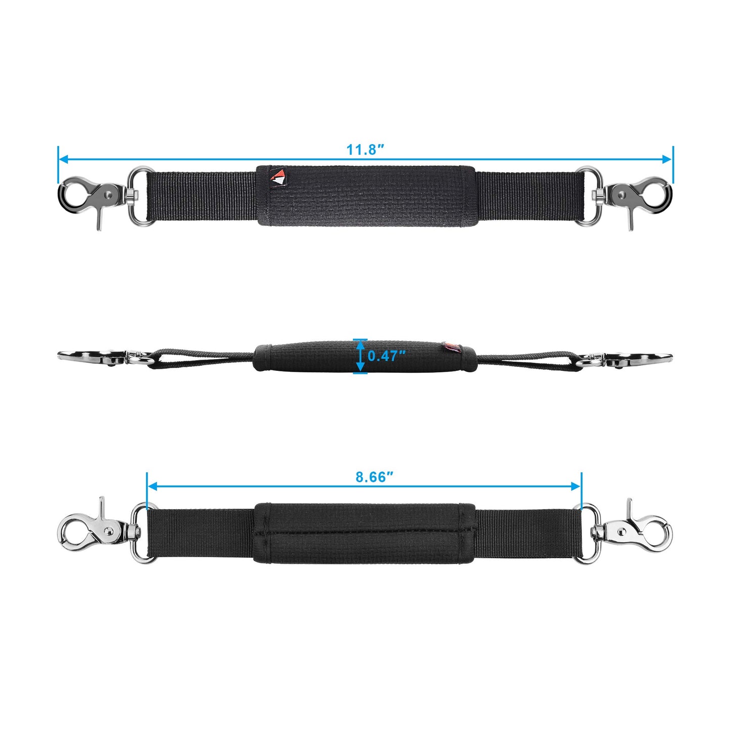 TXEsign Removable Speaker Handle Strap for JBL Xtreme/Xtreme 2/ Xtreme 3/Xtreme 4 Portable Speaker(Black)