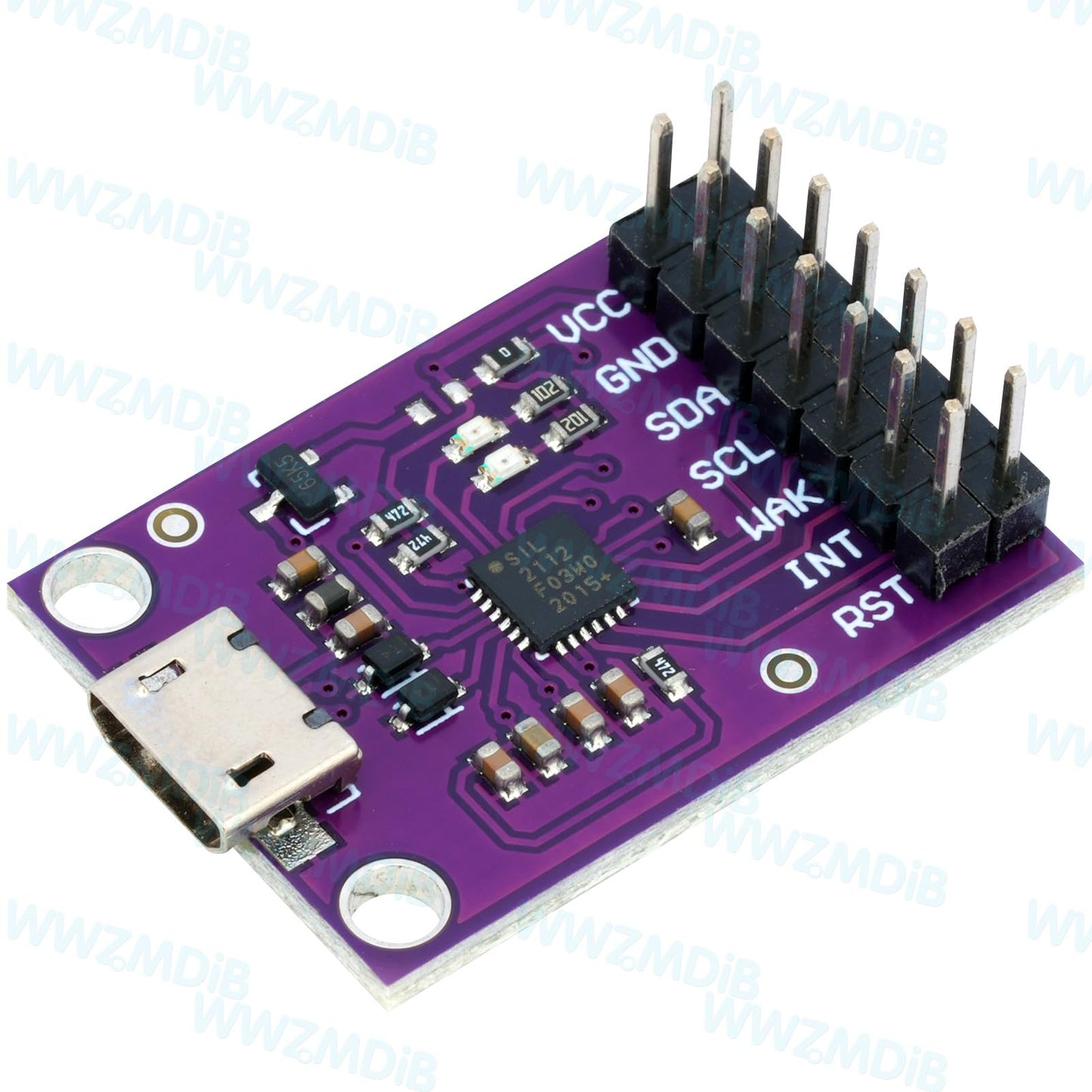 WWZMDiB CP2112 Adapter Micro USB to SMBus I2C Communication with Wires