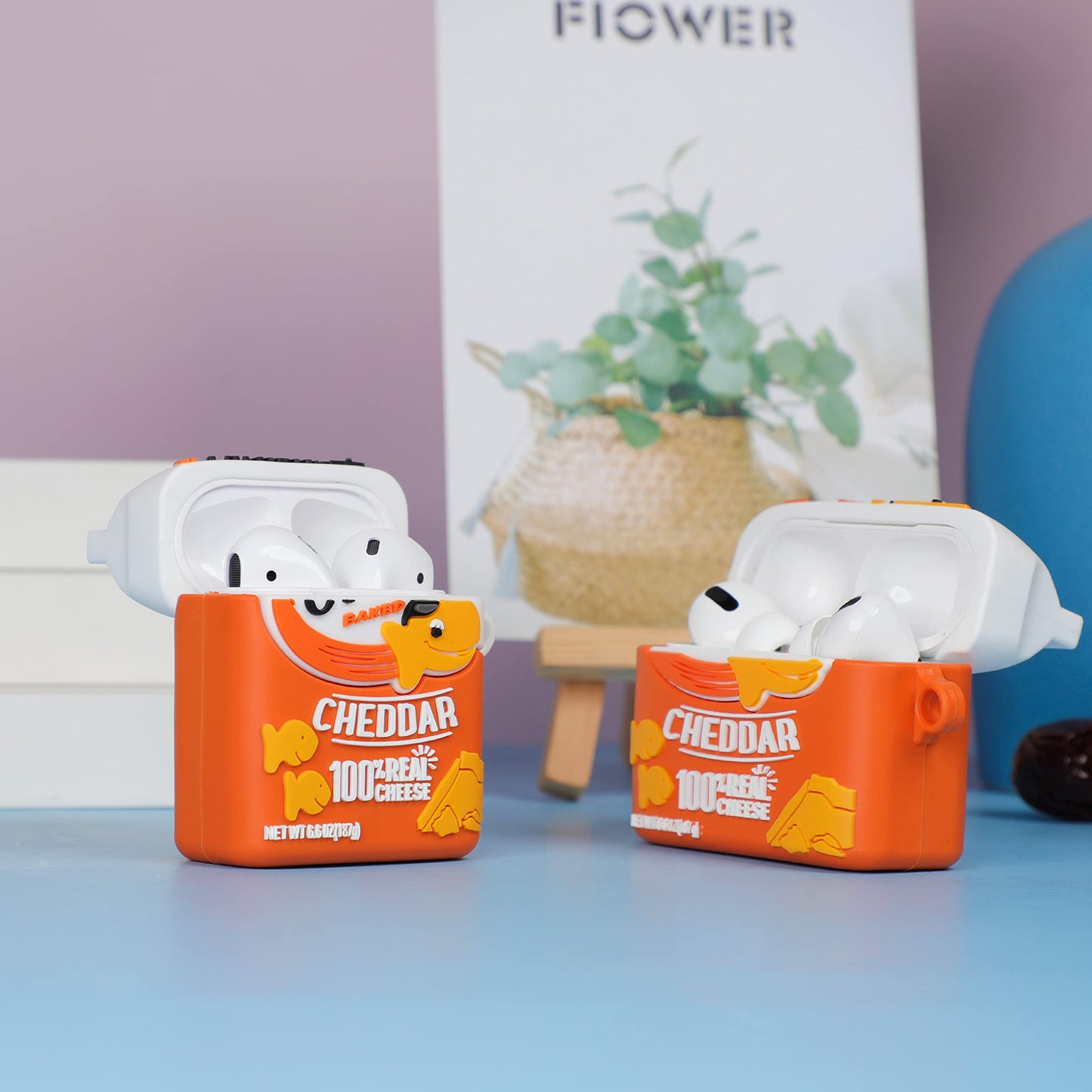 Oqplog for AirPod 2/1 Case Food Design Cover for AirPods Silicone Cases Air Pods Cute Funny Cartoon 3D Kawaii Fun Soft Designer Unique Fashion Cool