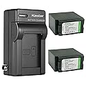 Kastar 2-Pack CGA-D54 Battery and AC Wall Charger Replacement for Panasonic AG-DVC80 AG-DVC80P, AG-DVC180 AG-DVC180A, AG-DVX100, AG-DVX100A