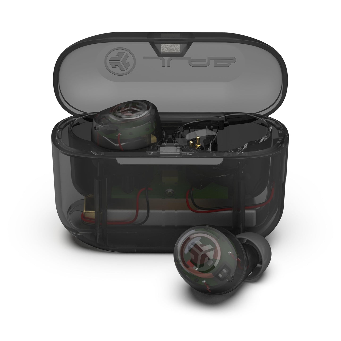 JLab Go Air Pop+, True Wireless Earbuds, Bluetooth Earbuds with Microphone, Dual Connect, EQ3 Sound, Clear