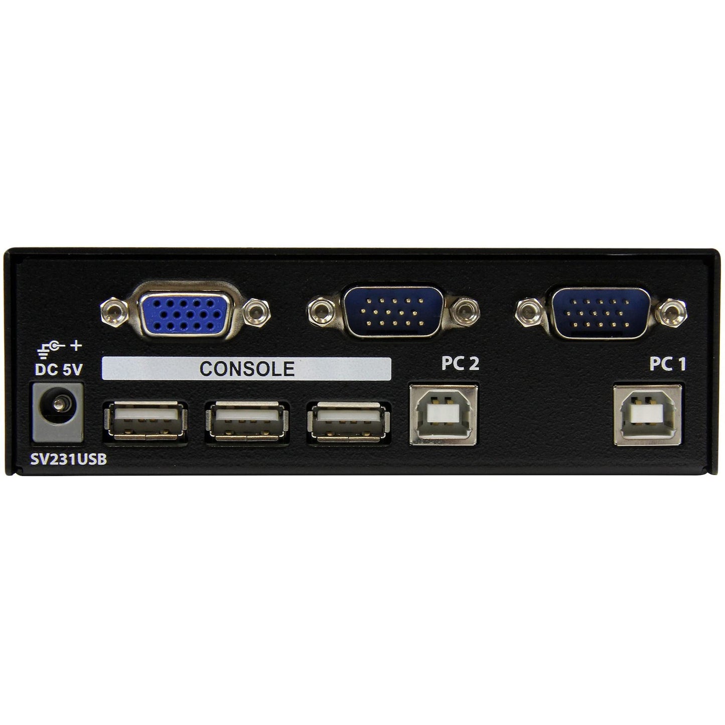 StarTech.com 2 Port VGA USB KVM Switch - VGA KVM Switch - 1920x1440 - USB 2.0 - KVM Video Switch , TAA (SV231USB)