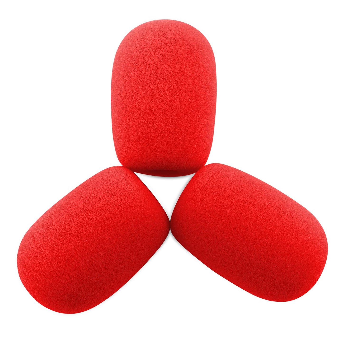 LEFXMOPHY A40 TR Pop Filter Replacement for Astro A20 A30 A40 A50 A40TR Gaming Headset Microphone Red Foam Windscreen Mic Cover, 3-Pack