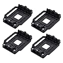 uxcell Plastic AMD CPU Fan Heatsink Bracket Base Socket 4pcs Black for AM2 AM3 AM2 AM3