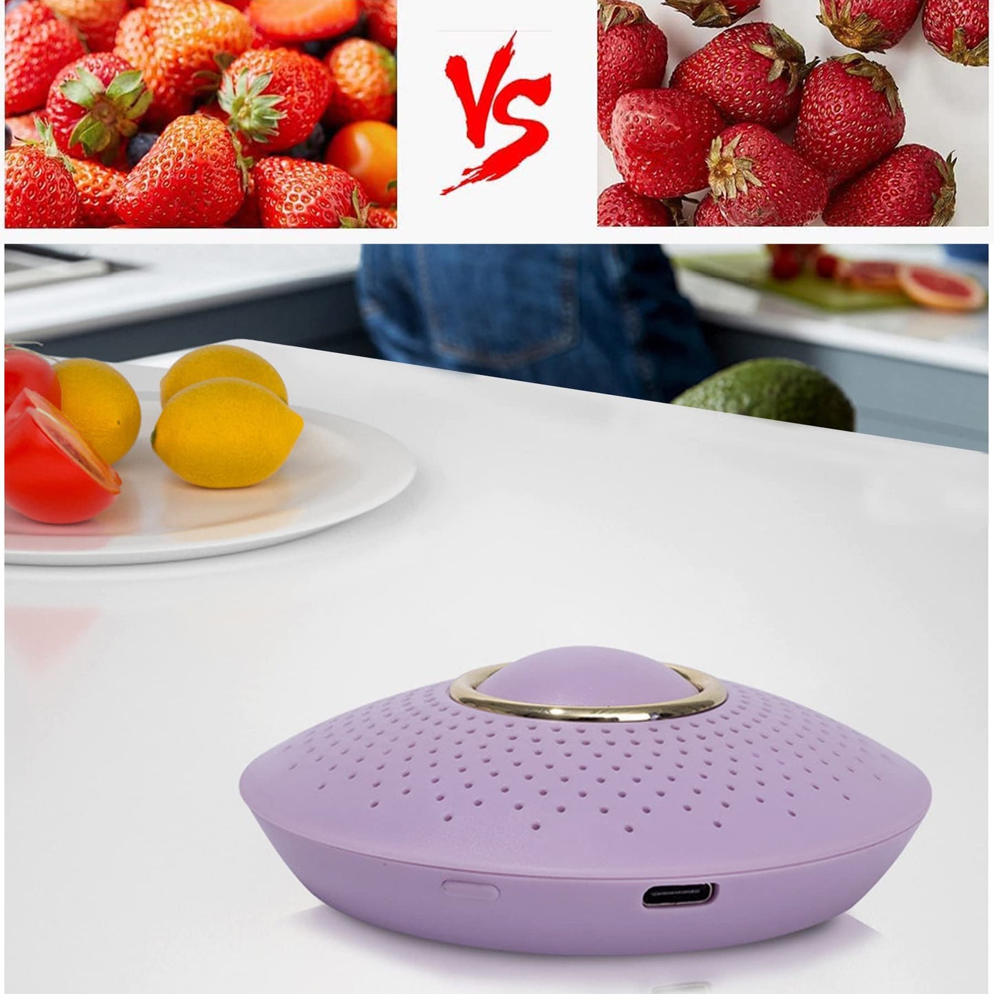 WARMON Refrigerator Deodorizer,Portable USB Rechargeable Refrigerator deodorizer, Outperforms Than Baking Soda and Charcoal Bags,Fridge and Freezer