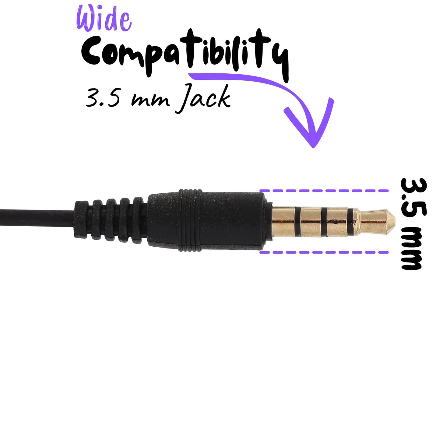 Mr. Pen- Earbuds with Microphone, 4.25 Ft, 3.5mm Jack, Wired In Ear Headphones