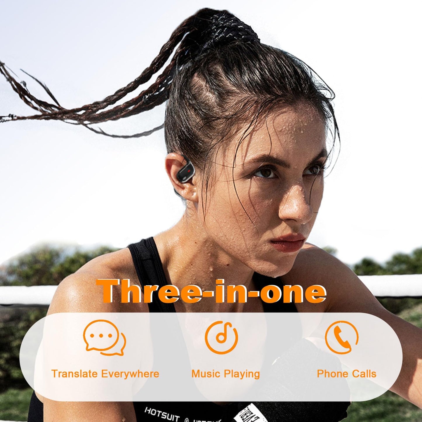 Ai Translation Earbuds Real Time,144 Language Translator Earbuds with APP,Audifonos Traductores Inglés Español,OWS Translating Earbuds Headphones