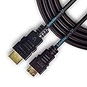 SatelliteSale Digital 1.4 Mini HDMI to HDMI Cable Universal Wire 4K/30Hz 10.2Gbps PVC 2160p Black Cord 15 Feet