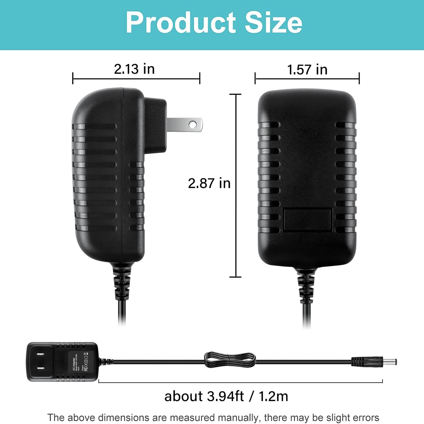Digipartspower 15V 1.5A AC Power Supply Charger for House of Marley GET Together Bluetooth Speaker(5.5/2.5MM)