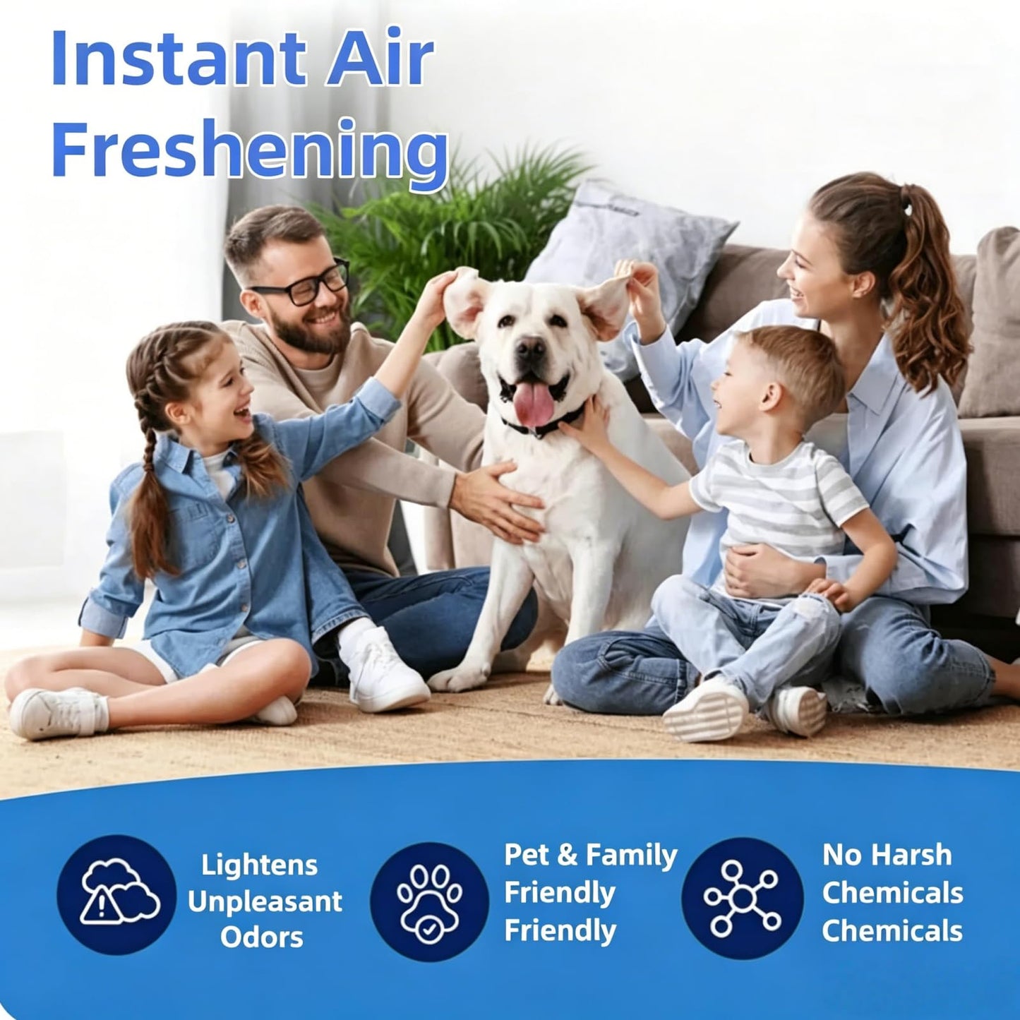 Whisko LitterGuard Pro 2026 New Plug-in Negative Ion Air Purifier, Suitable for Bedrooms, Toilets, Closets, Pet Room, Remove Smell (1 pc)