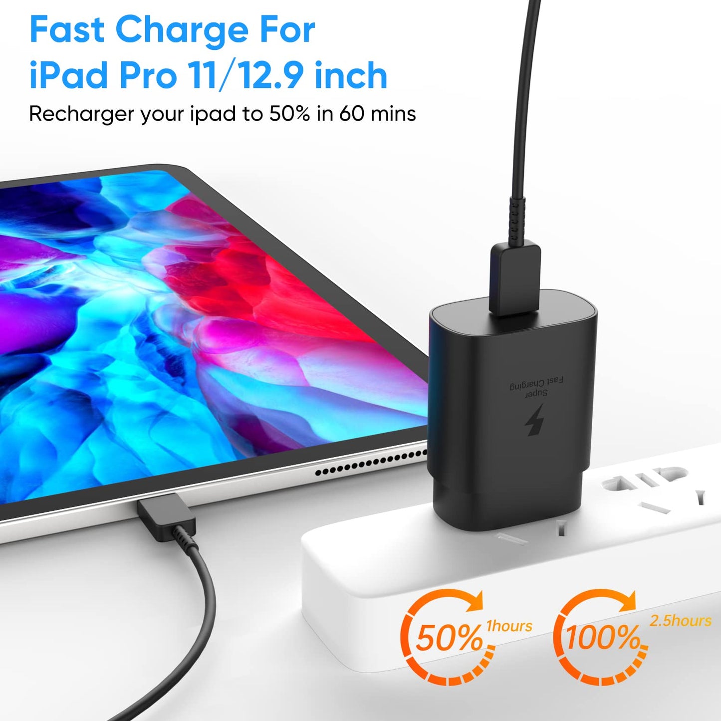 USB C Charger Block, 25W USBC Super Fast Charging Adapter for Samsung Galaxy S25 S24 Ultra S23 S22 S21 S20 Note20 / iPhone 17 16 15 14 13 Pro Max