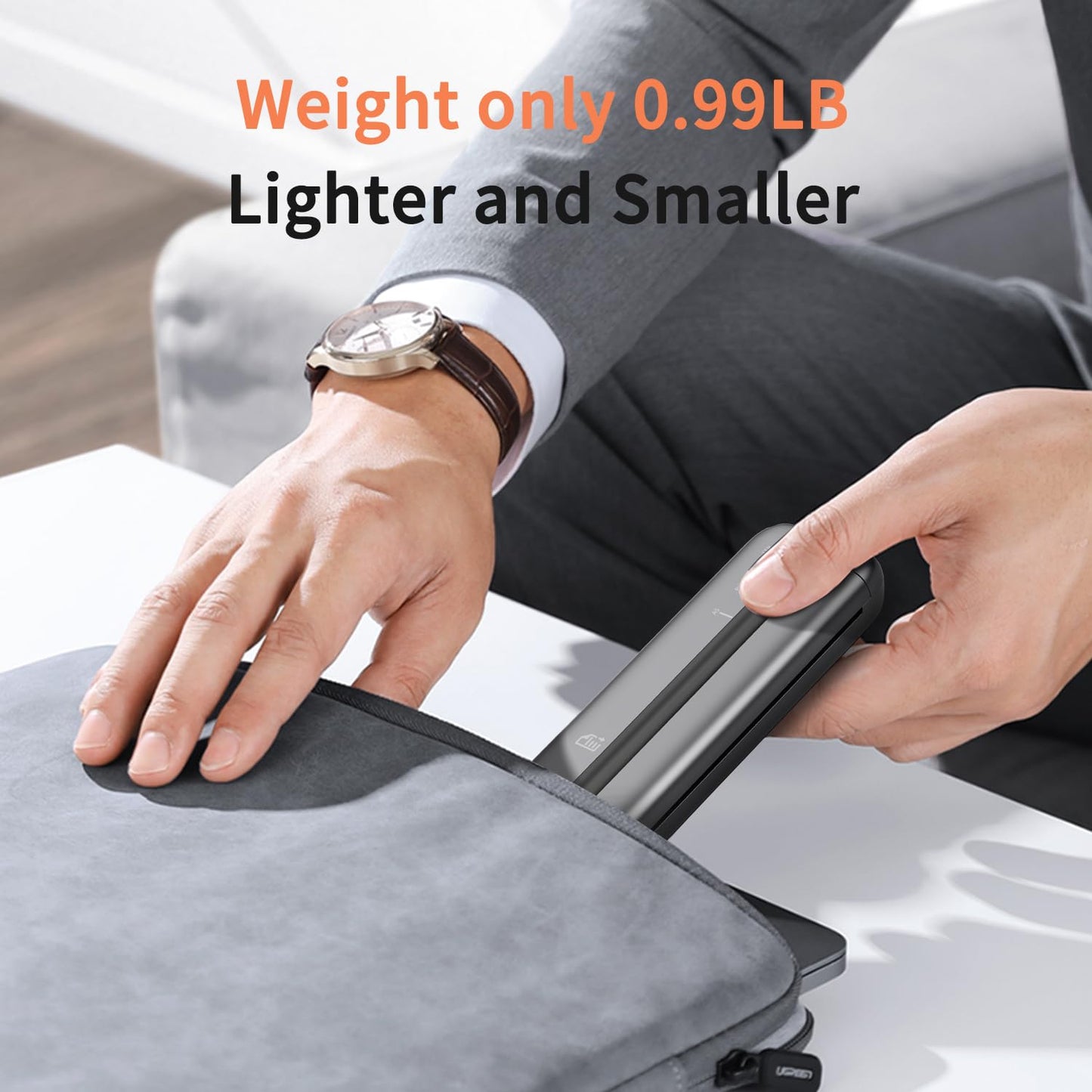 Rongta Portable Printer, Bluetooth Inkless Thermal Printer Wireless for Travel, Compatible with Android iOS Phone & Laptop, Supports 8.5" X 11" US