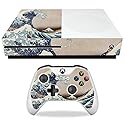 MightySkins Skin Compatible with Microsoft Xbox One S - Great Wave of Kanagawa | Protective, Durable, and Unique Vinyl Decal wrap Cover | Easy