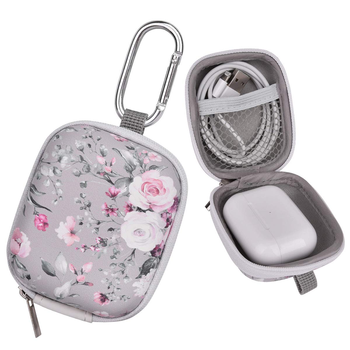 Earbud Case, AIRSPO Airpods 4 Case Airpods Pro 3rd Generation Galaxy Buds 4/3/FE Earphone Organizer Carrying Case Small Storage Bag Hard EVA