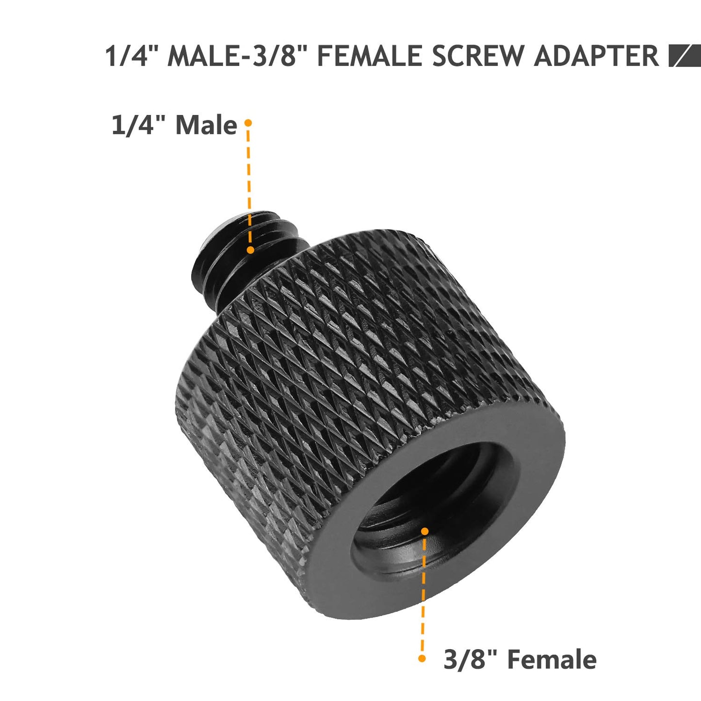 Frgyee 4 Pcs Camera Screw Adapter Thread 1/4" Male to 3/8" Female and 3/8" Male to 1/4" Female Adapter Set for Camera Monitor, Tripod, Mount