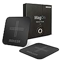 Metal Plate for Magnetic Mount, iBenzer MagOn Car Magnet for All Magnetic Phone Car Mount Holder or Magnetic Cell Phone Holder,2 Pack,Black