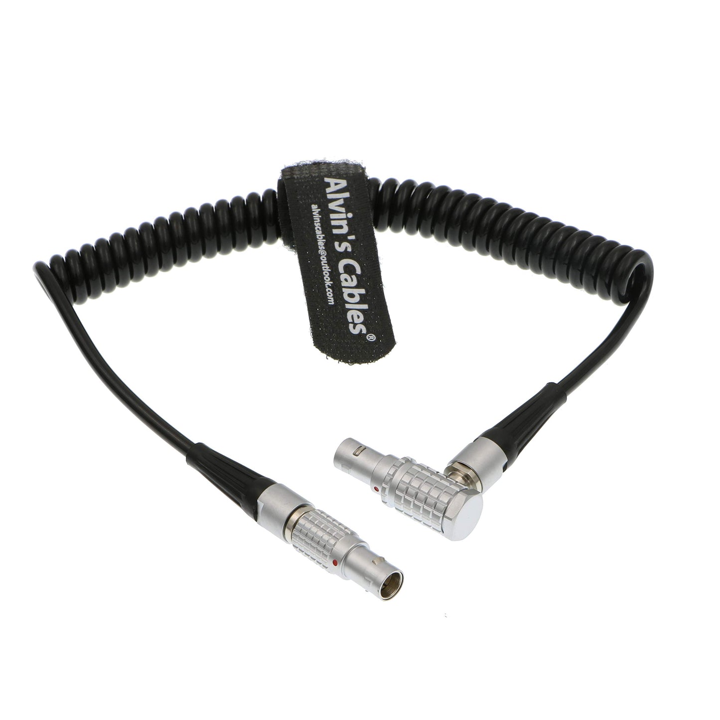 Alvin's Cables 5 Pin Timecode Coiled Cable for ARRI Alexa Sound Devices ZAXCOM DENECKE XL-LL