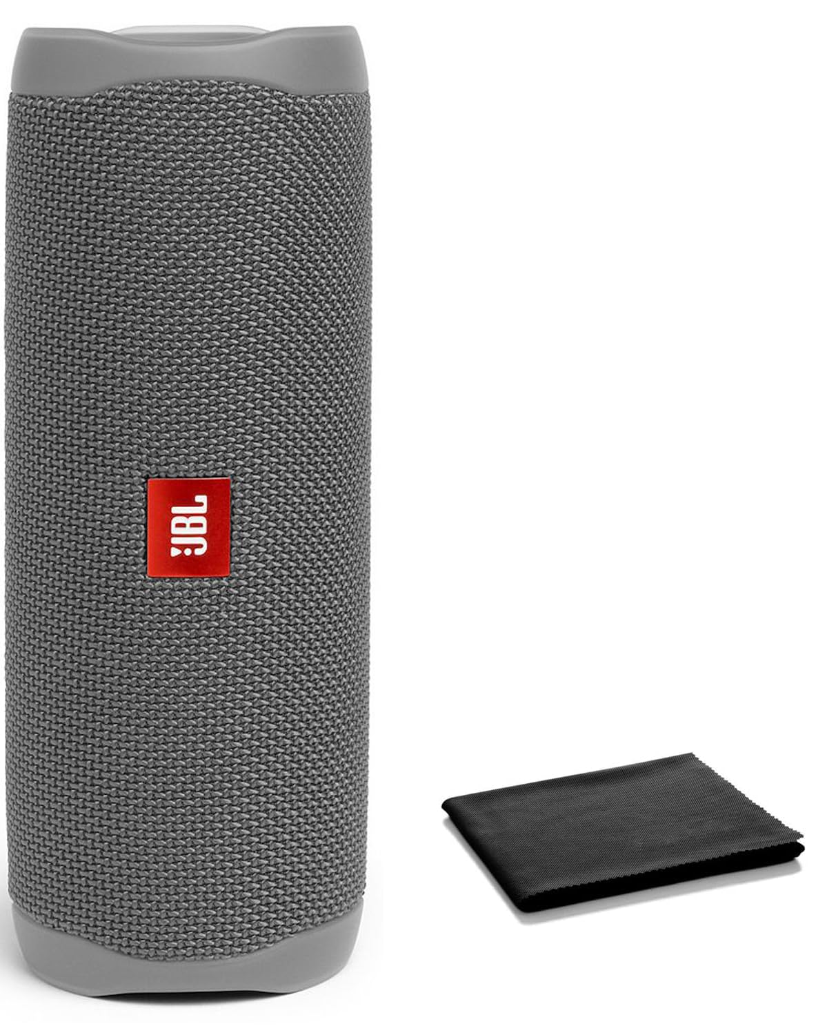JBL Flip 5 Waterproof Portable Bluetooth Speaker for Travel, Outdoor and Home - Wireless Stereo-Pairing - Includes Microfiber Cleaning Cloth - Gray