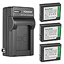 Kastar 3-Pack Battery and AC Wall Charger Replacement for Sony NP-FF50, NP-FF51, NP-FF51S Battery, Sony DCR-HC1000, DCR-HC1000E, DCR-IP1, DCR-IP1E