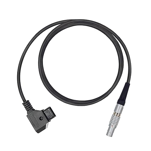 D-TAP to 2 Pin Male Power Cable Suitable for Teradek Z Cam ARRI RED DJI TILTA Paralinx Preston Transvideo Offhollywood Switronix Panasonic (Straight)
