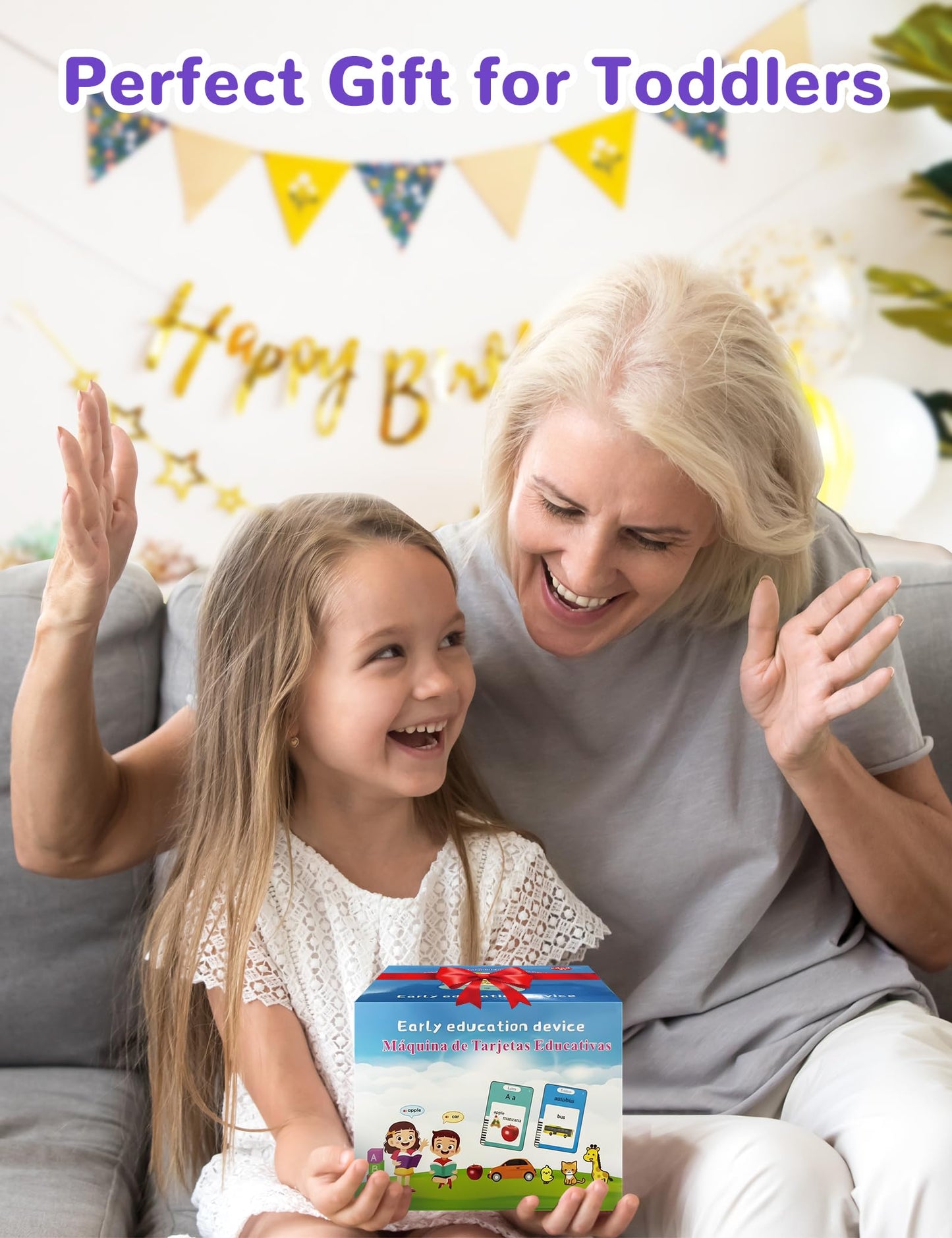 Spanish & English Talking Flash Cards – 510 Bilingual Sight Words for Toddlers, Autism Speech Therapy & Educational Vocabulary Toy