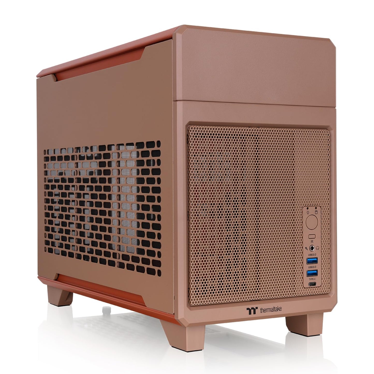 Thermaltake TR100 SFF Chassis; mITX Support; 18.9 Liters; PCIe 4.0 Riser Cable Included; 360mm GPU Clearance; 280mm Radiator Support; Removable PCIe