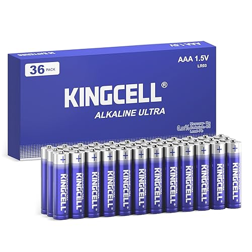 KINGCELL AAA Batteries 36 Count Pack, 1.5V Triple A Batteries with 10 Years Shelf Life, High Performance Alkaline AAA Batteries for TV Remote, Clock…