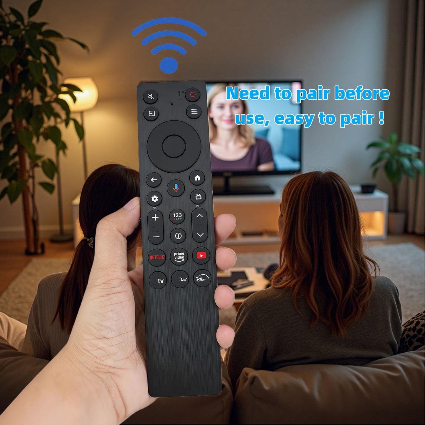 Voice Replacement Remote Control RC923A FMB1 Compatible for TCL Smart LED TV RC923A-FMB1