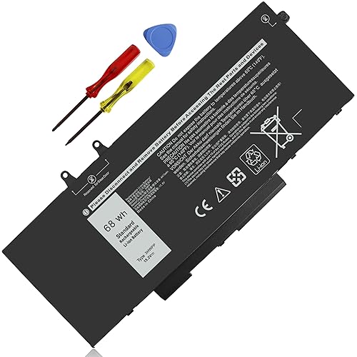 ZAYAUPVL 68Wh 3HWPP 15.2V Battery Replacement for Dell Inspiron 7706 2-in-1 Black, Inspiron 17 7500 7506 2-in-1 Black, Latitude 5401 5410 5411 5501