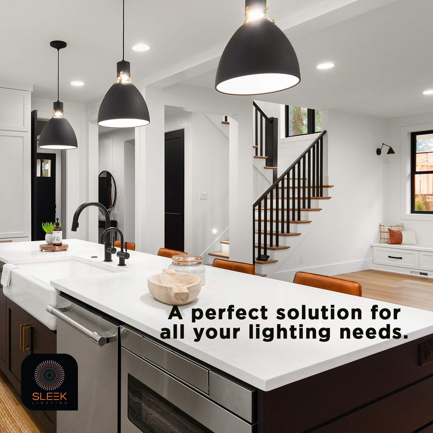 SLEEKLIGHTING E26 Standard Screw Base 13W Spiral CFL Light Bulb Cool White