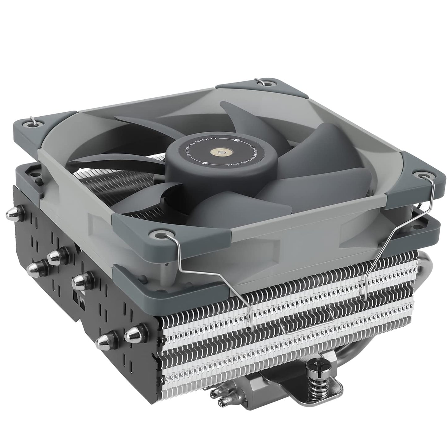 Thermalrlght SI-100 CPU Air Cooler, 6×6mm Heat Pipes, TL-E12 PWM Quiet Fan CPU Cooler with S-FDB V2.0 Bearing, AGHP 3.0 Technology, for AMD AM4