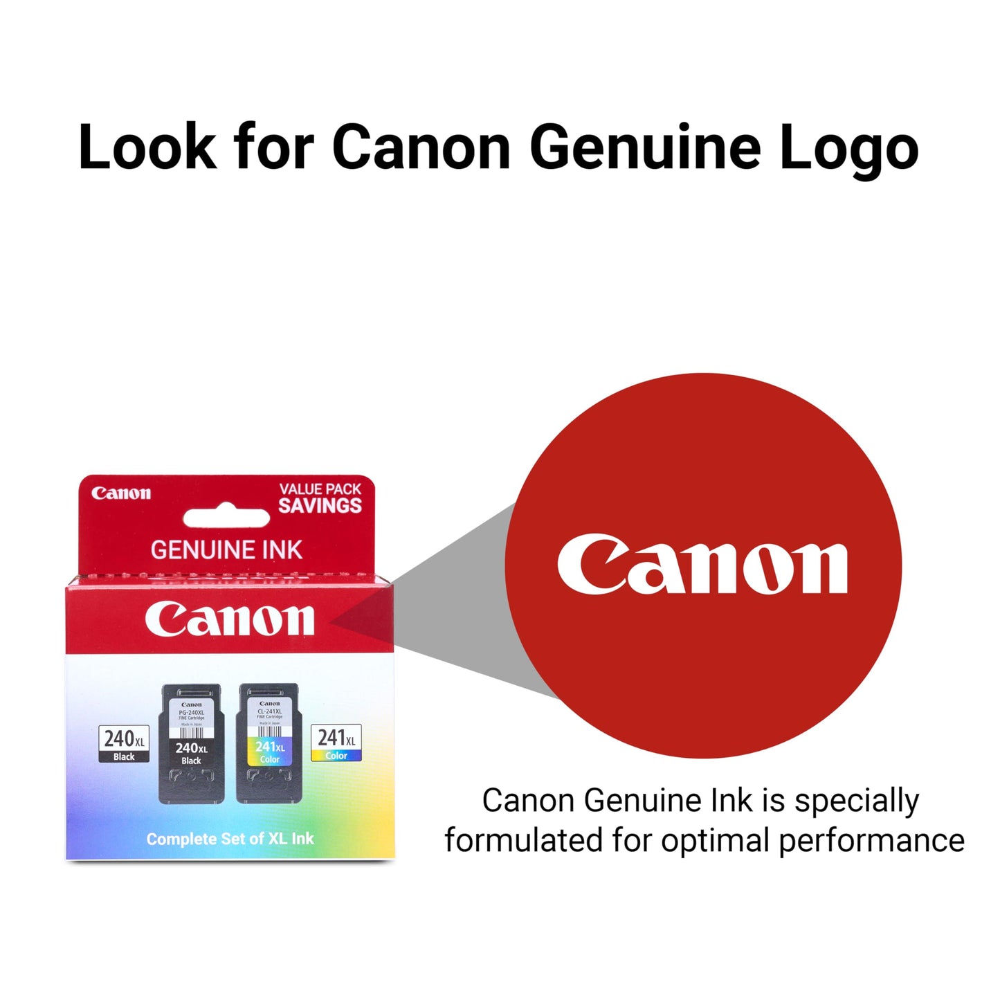 Canon Genuine Ink PG-240 XL / CL-241 XL Value Pack (2 Cartridges), Compatible with MG2120/3120/4120/2220/3220/4220/3520/3620