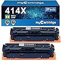 414X Black Toner Cartridge 2 Pack High Yield (with Chip) Compatible Replacement for HP 414X 414A for Color Laserjet Pro MFP M479fdw M479fdn M479dw Pro
