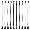 UMLIFE 10 PCS 10" 4 Pin Fan Extension Power Cable Computer PC Fan Power Extension Cable for PWM Fan Computer ATX Case