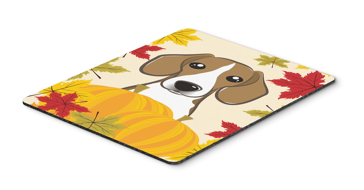 Caroline's Treasures BB2045MP Beagle Thanksgiving Mouse Pad, Hot Pad or Trivet for Home Office Gaming Working Computers Laptop Mouse Mat,Washable