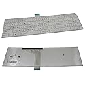 New Laptop US White Keyboard (with Frame) Replacement for Toshiba Satellite C55-A C55D-A C55DT-A C55T-A C50-A C50D-A C50DT-A C50T-A