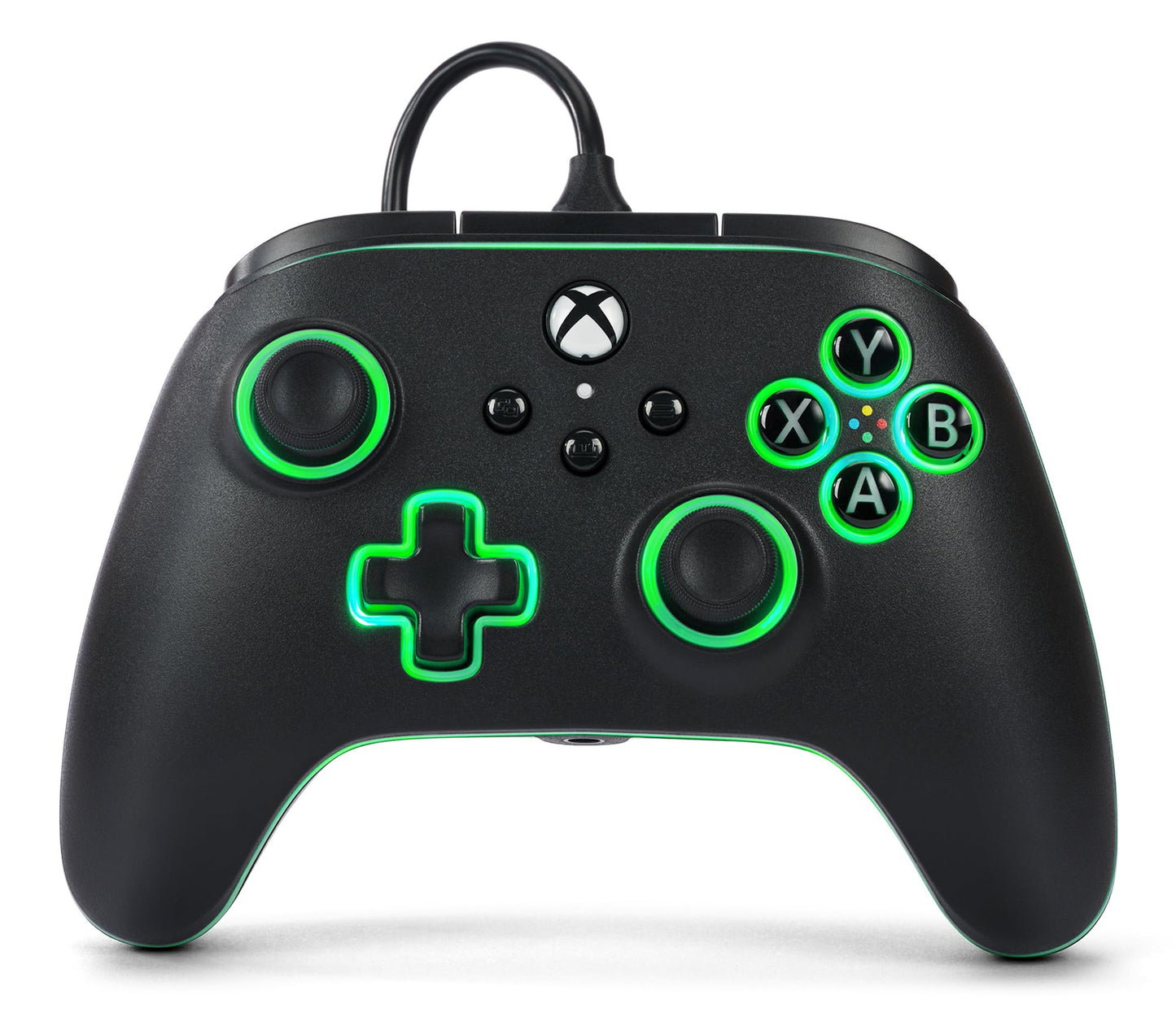 PowerA Advantage Wired Controller for Xbox Series X|S with Lumectra - Black, gamepad, wired video game controller, gaming controller, works with Xbox