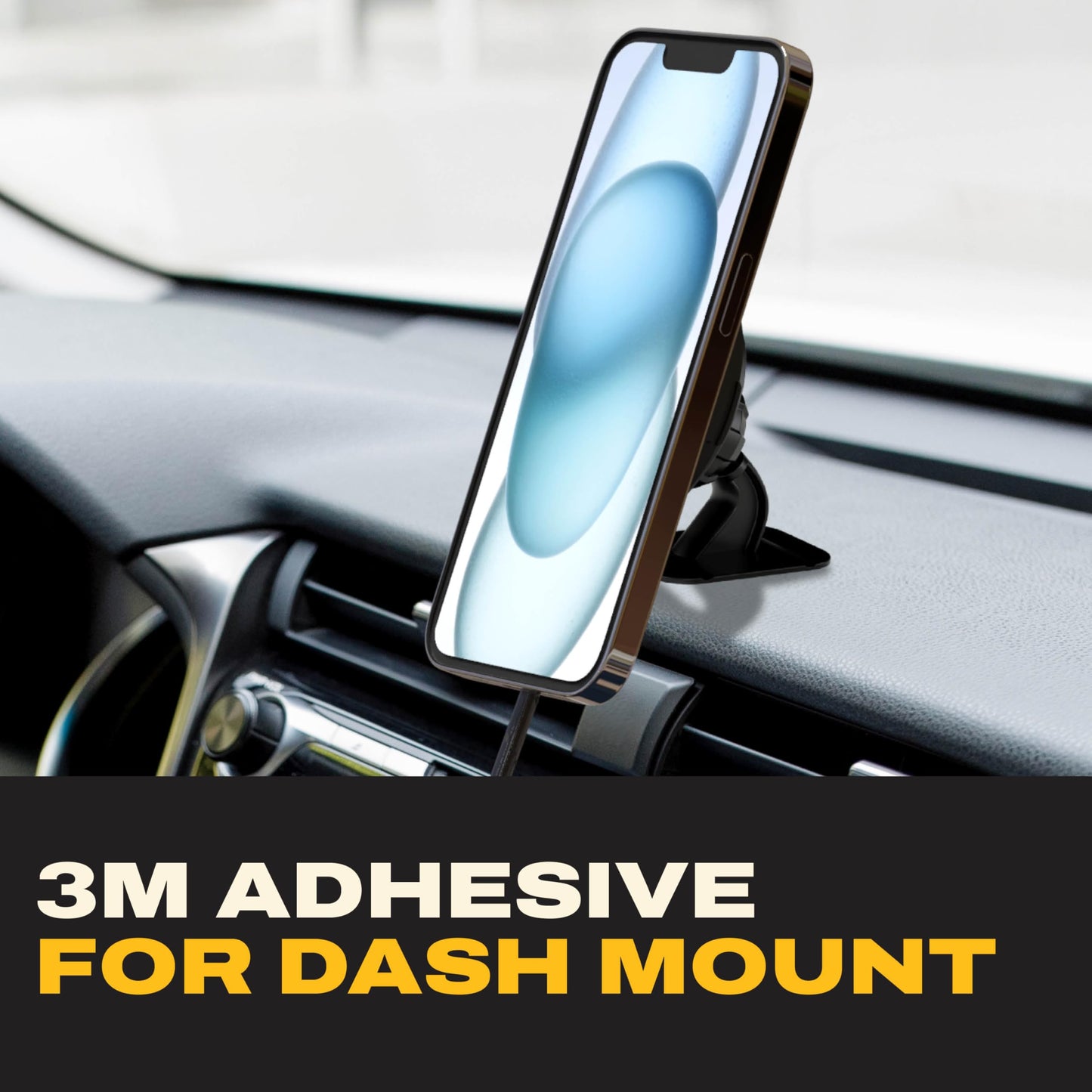 DEWALT Magnetic Phone Holder for Car Kit, Heavy Duty Wireless Charger, Vent Mount, Dash Mount, Charging Mounted Holders Cell Phone Holders for Your