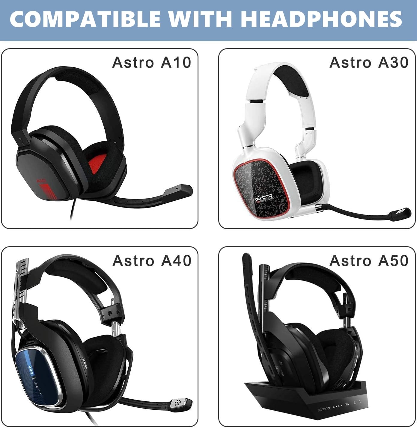 Cypher.V Replacement Cable for Astro A40 A40TR A10 Gaming Headphones, Aux Braided Wire Cord Compatible with Xbox-One PC Ps4 etc with Volume Control
