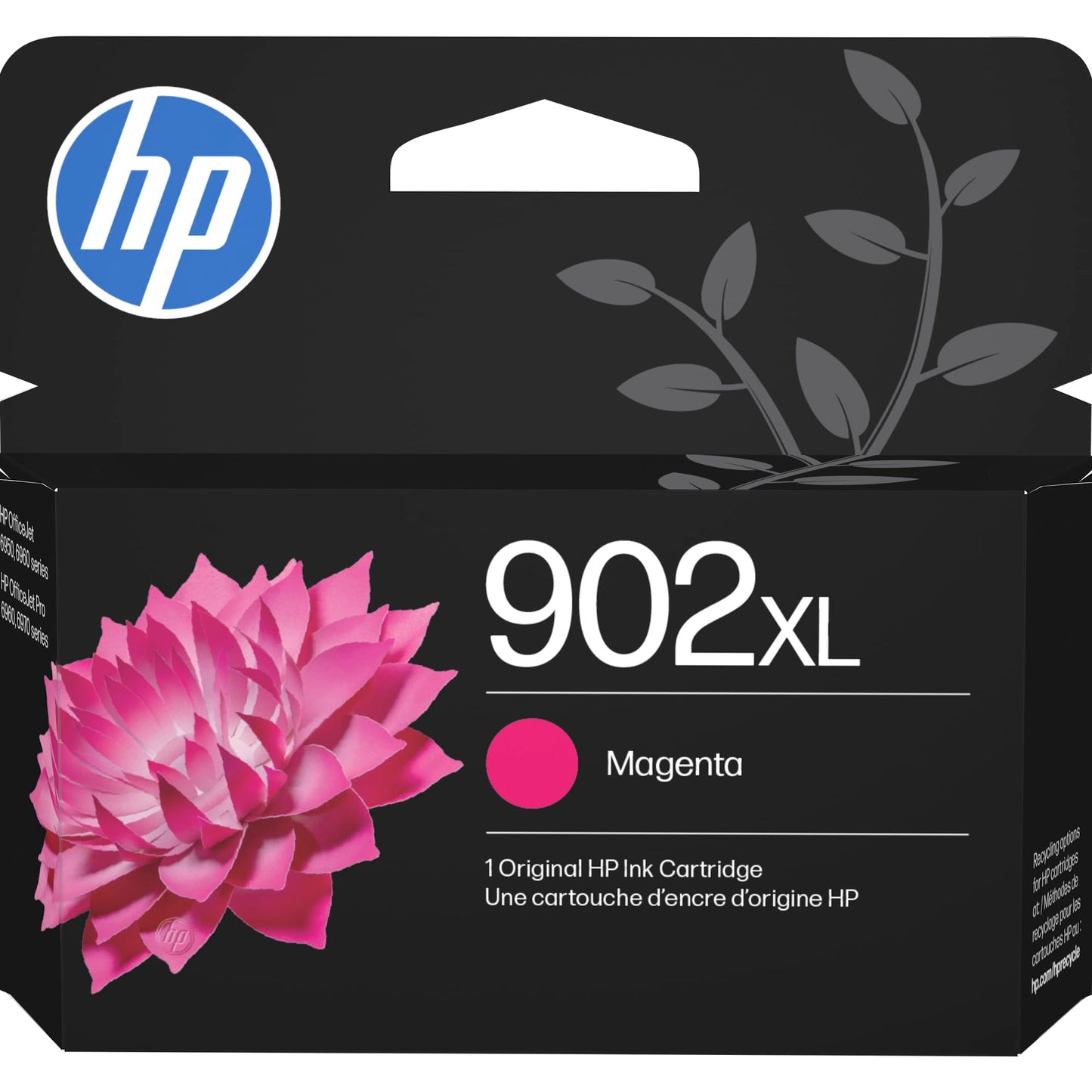 HP 902XL Magenta High-Yield Ink Cartridge | Works with OfficeJet 6950, 6960, Pro 6960, 6970 Series | T6L87AN