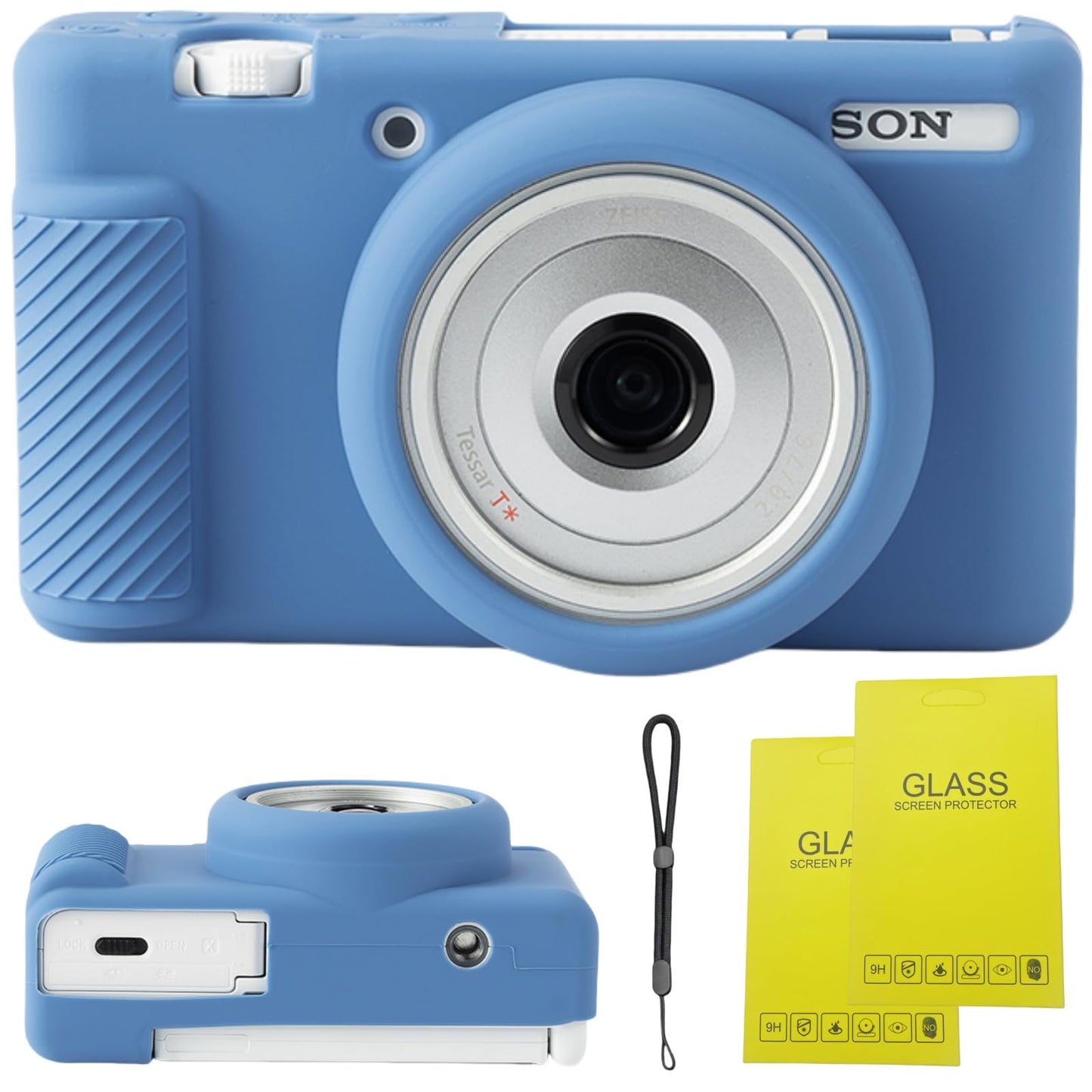 SZHSYJY Camera Case for Sony ZV-1F/ ZV-1 II/ZV-1M2 Digital Camera,ZV1F Soft Silicone Protective Bag,Anti-Scratch Slim Fit Soft Sleeve with ZV1 F