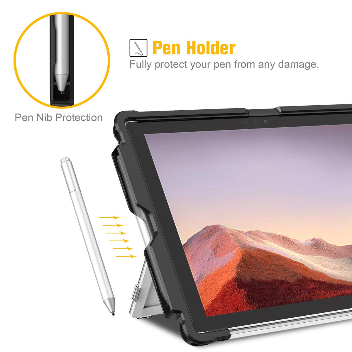 Fintie Hard Case for Microsoft Surface Pro 7 Plus, Surface Pro 7/6/5/LTE