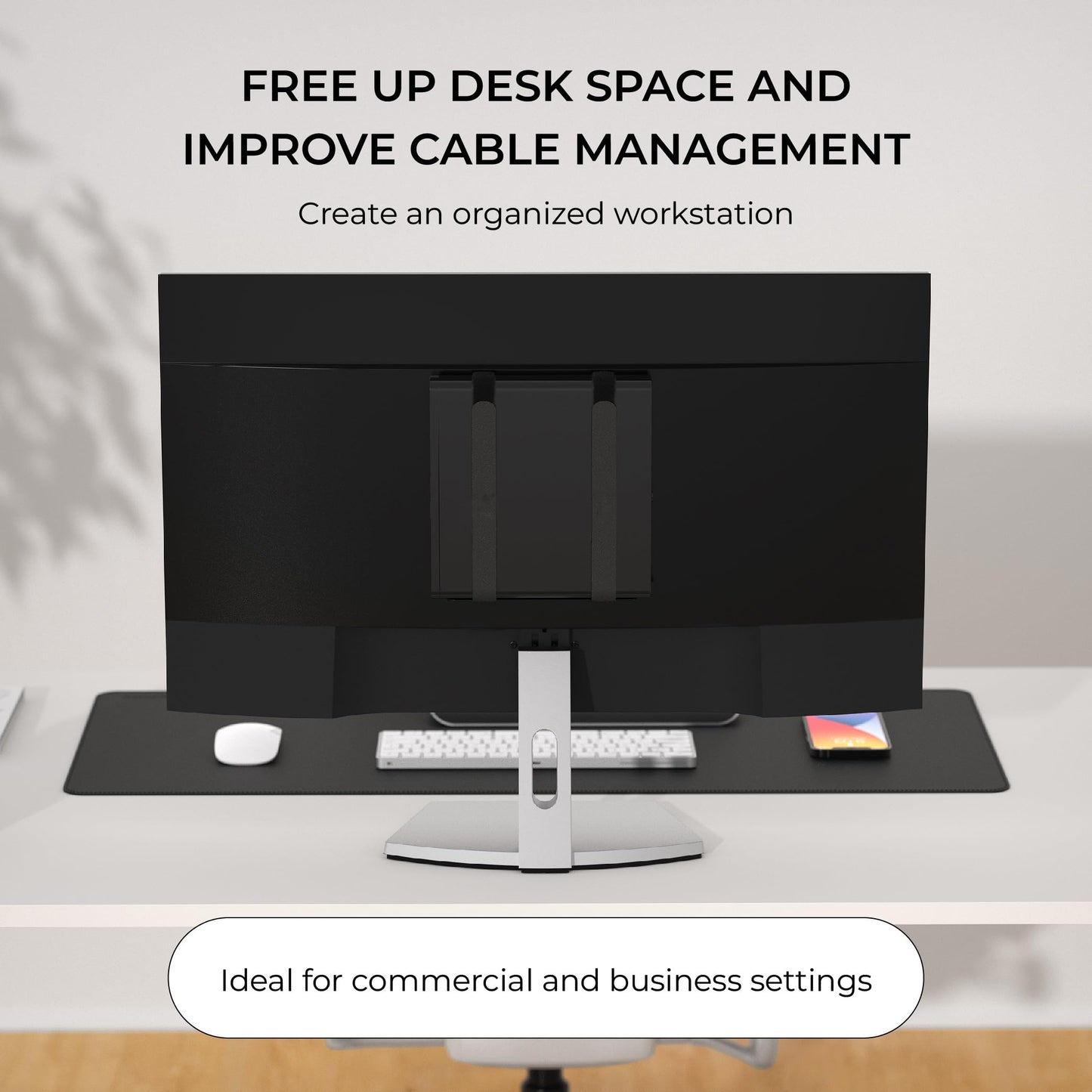 HumanCentric Universal Wall and VESA Mount, Adjustable Strap for Small Computers, UPS Units, Cable Boxes, Modems and Other Electronic Devices, Mounts