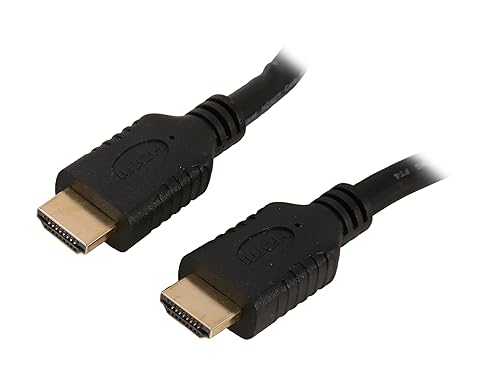 Nippon Labs NMHD-20MM 20-Feet High Speed HDMI with Ethernet CL2 Rating, Black Cable M/M 28 AWG Gold Plated
